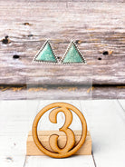 Triad Treasures Stone Earrings-Earrings-Krush Kandy, Women's Online Fashion Boutique Located in Phoenix, Arizona (Scottsdale Area)