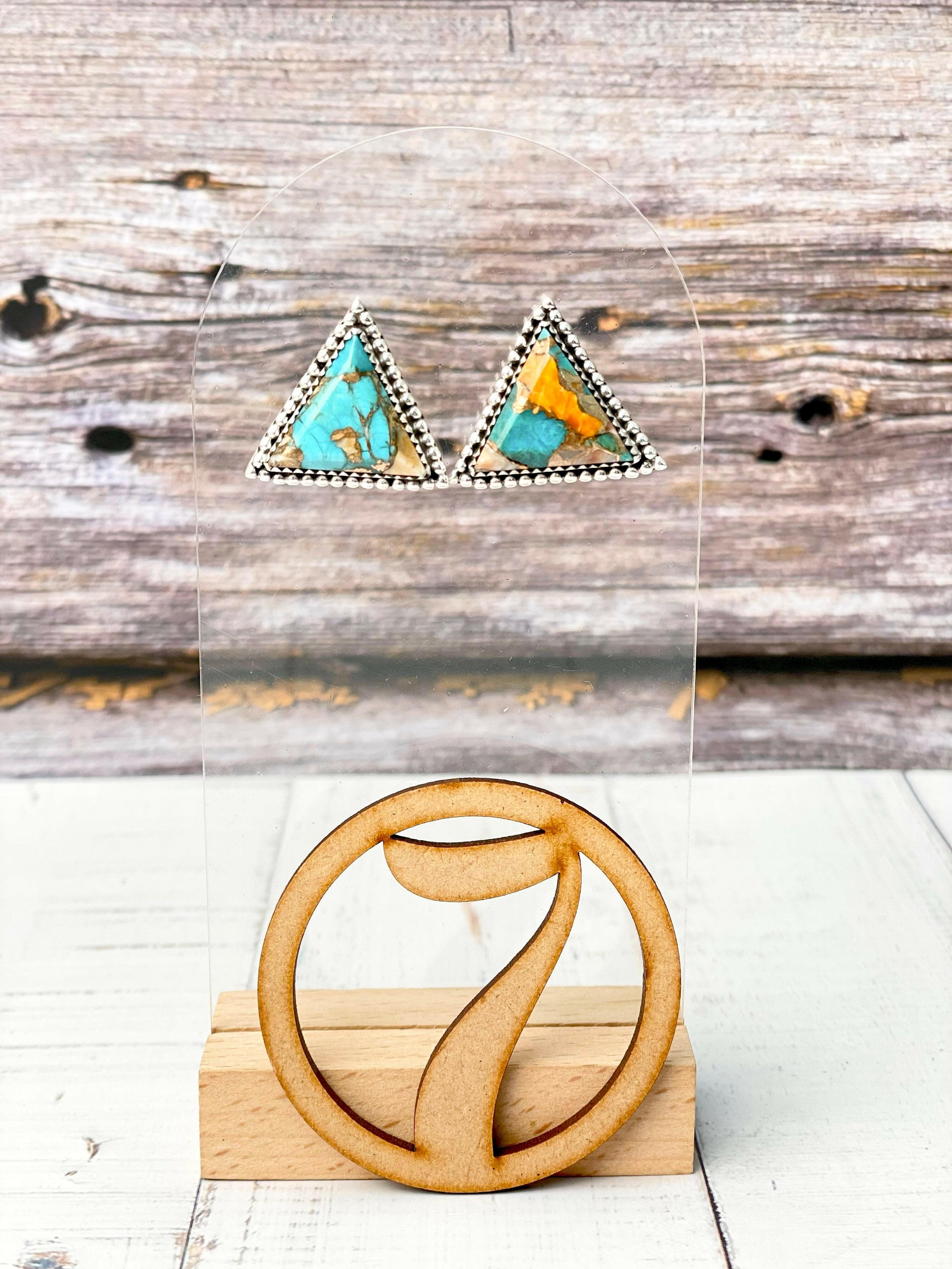 Triad Treasures Stone Earrings-Earrings-Krush Kandy, Women's Online Fashion Boutique Located in Phoenix, Arizona (Scottsdale Area)