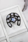 Horseshoe & Star Stone Cluster Ring-Cluster Rings-Krush Kandy, Women's Online Fashion Boutique Located in Phoenix, Arizona (Scottsdale Area)