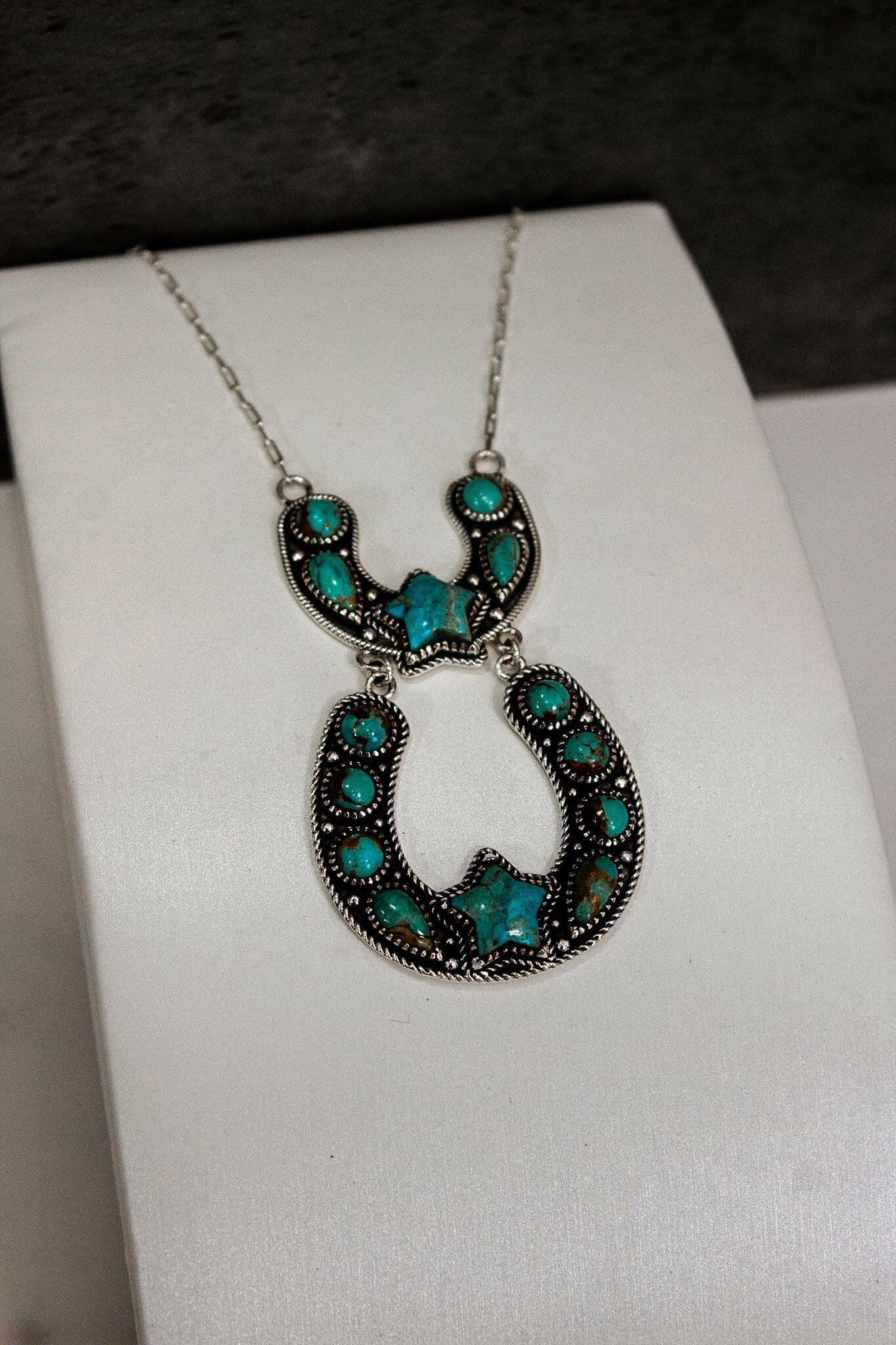 Double The Luck Horseshoe Necklace-Chain Necklaces-Krush Kandy, Women's Online Fashion Boutique Located in Phoenix, Arizona (Scottsdale Area)