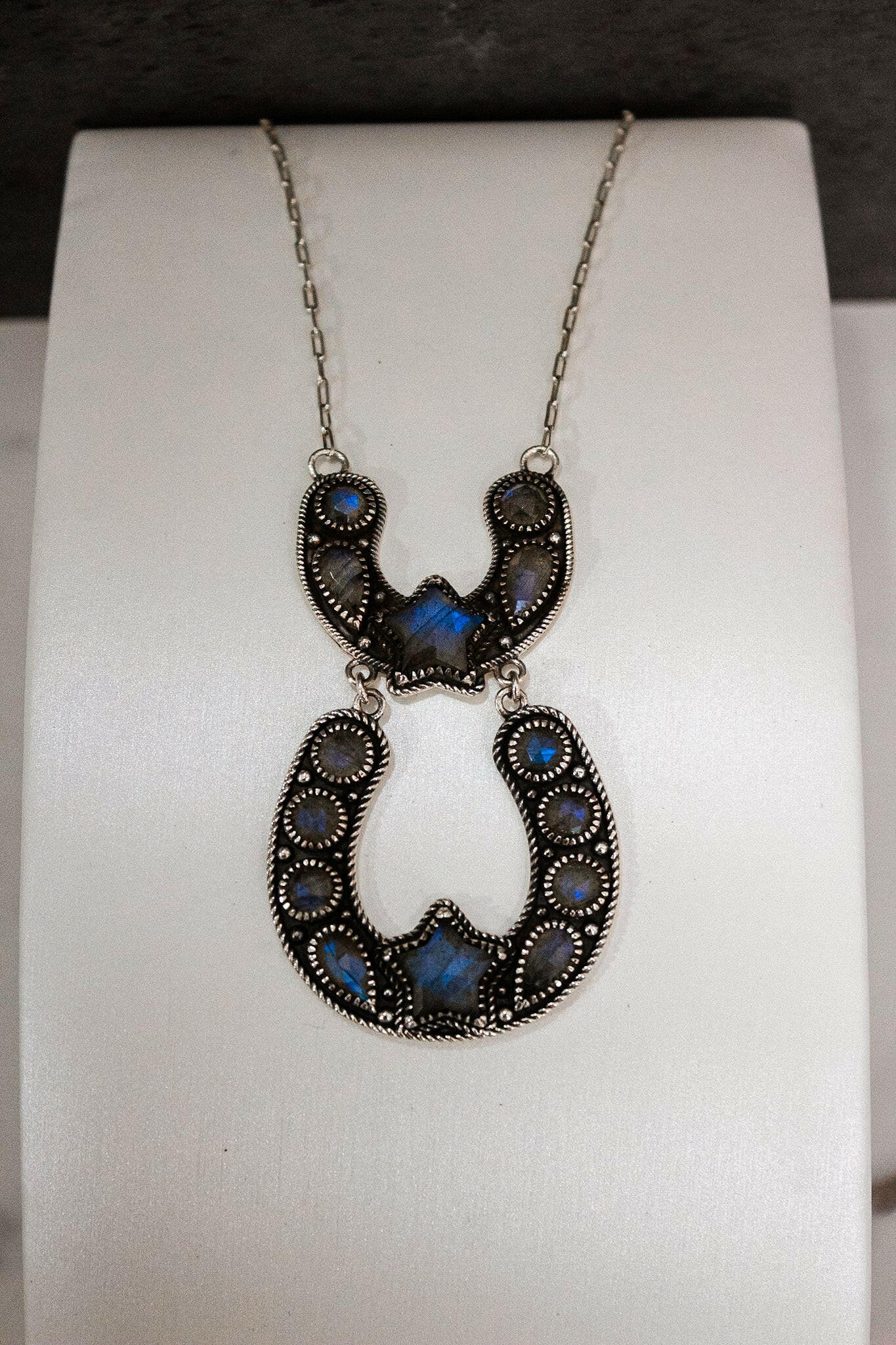 Double The Luck Horseshoe Necklace-Chain Necklaces-Krush Kandy, Women's Online Fashion Boutique Located in Phoenix, Arizona (Scottsdale Area)