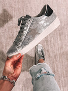 Shine Bright Sequin Star Accented Sneaker-Sneakers-Krush Kandy, Women's Online Fashion Boutique Located in Phoenix, Arizona (Scottsdale Area)