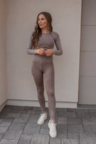 Seamless Long Sleeve Top and Legging Set-workout-Krush Kandy, Women's Online Fashion Boutique Located in Phoenix, Arizona (Scottsdale Area)