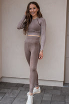 Seamless Long Sleeve Top and Legging Set-workout-Krush Kandy, Women's Online Fashion Boutique Located in Phoenix, Arizona (Scottsdale Area)