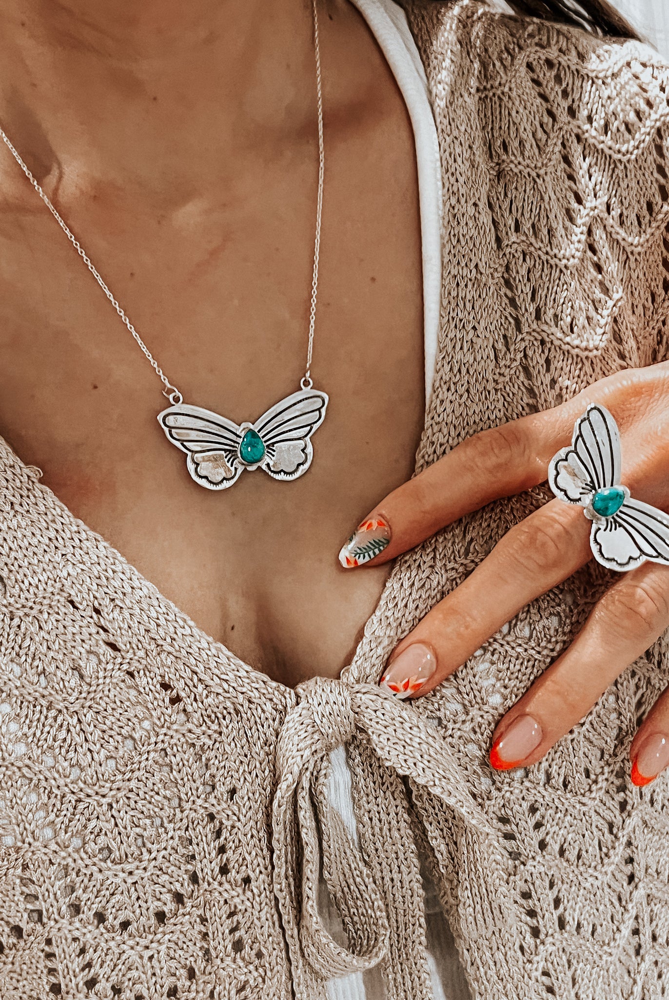 Single Stone Butterfly Necklace | By KKB | MANY IN STOCK| PREORDER NOW OPEN-Chain Necklaces-Krush Kandy, Women's Online Fashion Boutique Located in Phoenix, Arizona (Scottsdale Area)