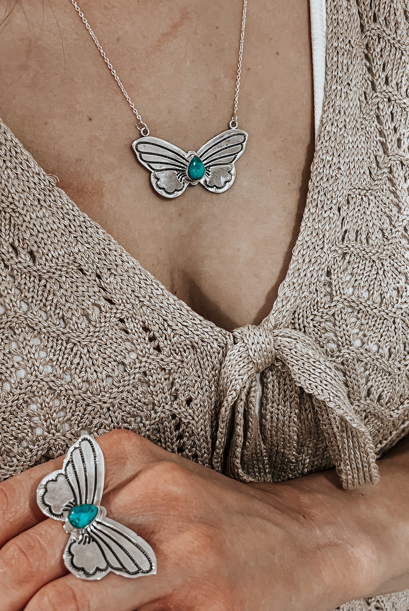 Single Stone Butterfly Necklace | By KKB | MANY IN STOCK| PREORDER NOW OPEN-Chain Necklaces-Krush Kandy, Women's Online Fashion Boutique Located in Phoenix, Arizona (Scottsdale Area)