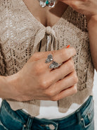 Delicate Wings Stone Ring | By KKB-Rings-Krush Kandy, Women's Online Fashion Boutique Located in Phoenix, Arizona (Scottsdale Area)