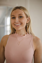 Krush Kouture: Dangle Heart Hoops-Earrings-Krush Kandy, Women's Online Fashion Boutique Located in Phoenix, Arizona (Scottsdale Area)