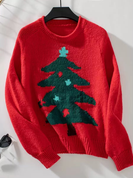 Christmas Tree Pullover Sweater-Sweaters-Krush Kandy, Women's Online Fashion Boutique Located in Phoenix, Arizona (Scottsdale Area)