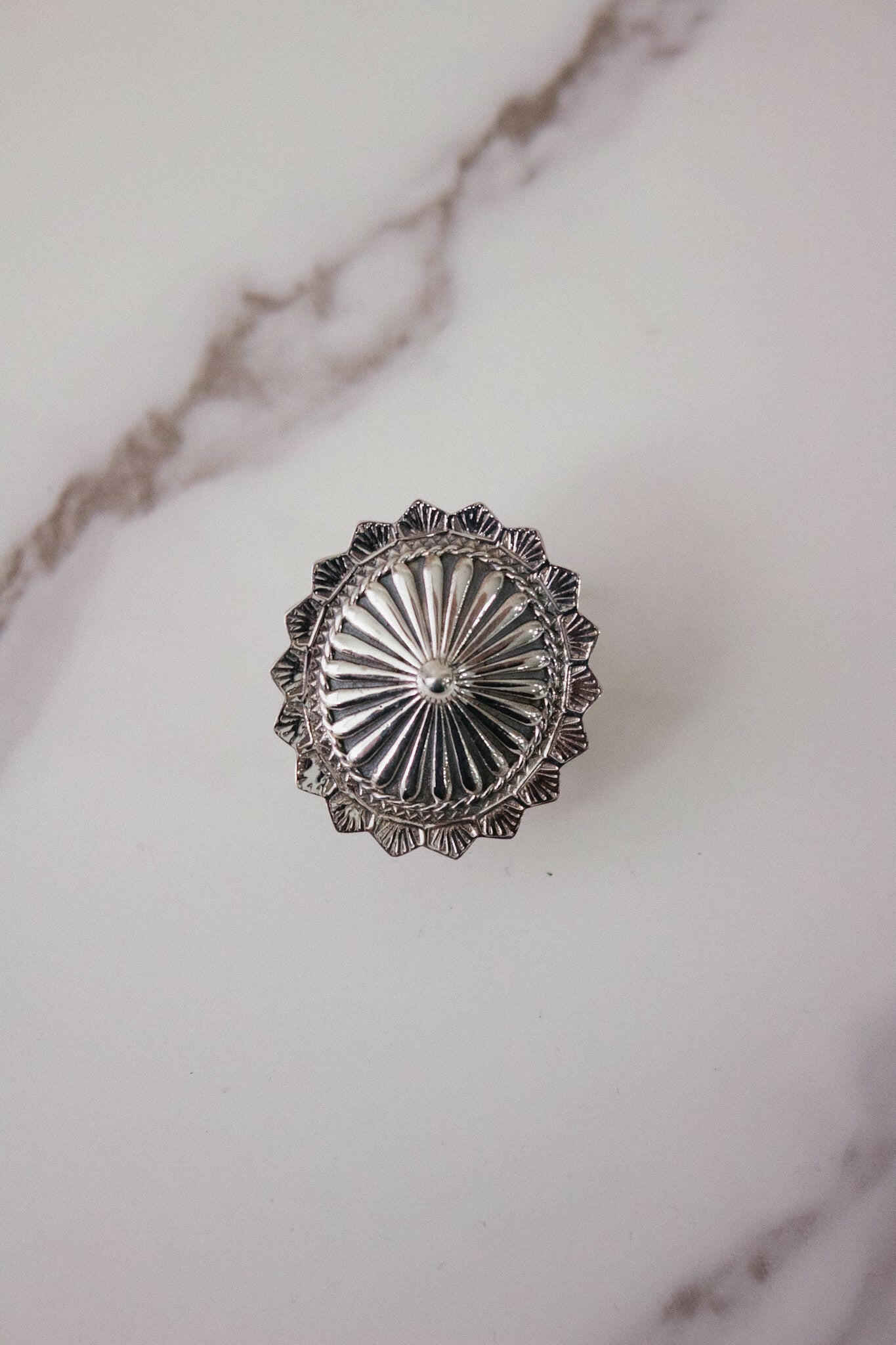 Sterling Rodeo Concho Ring-Cluster Rings-Krush Kandy, Women's Online Fashion Boutique Located in Phoenix, Arizona (Scottsdale Area)