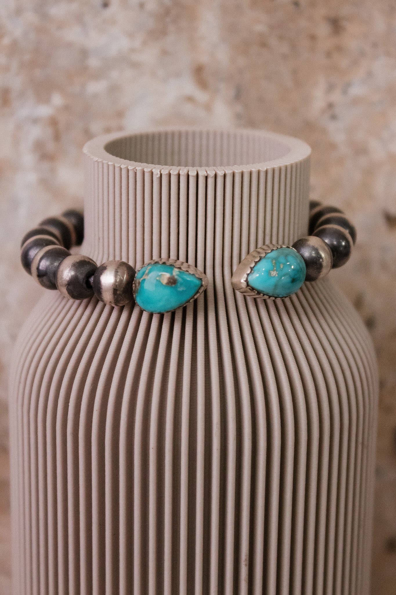 Desert Pearl & Stone Cuff-Chain Bracelets-Krush Kandy, Women's Online Fashion Boutique Located in Phoenix, Arizona (Scottsdale Area)