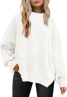 Luxe Viscose Cozy Comfort Side Slit Sweater-Sweaters-Krush Kandy, Women's Online Fashion Boutique Located in Phoenix, Arizona (Scottsdale Area)