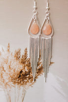 Marceline's Mystic Fringe Single Stone Earrings-Stud Earrings-Krush Kandy, Women's Online Fashion Boutique Located in Phoenix, Arizona (Scottsdale Area)