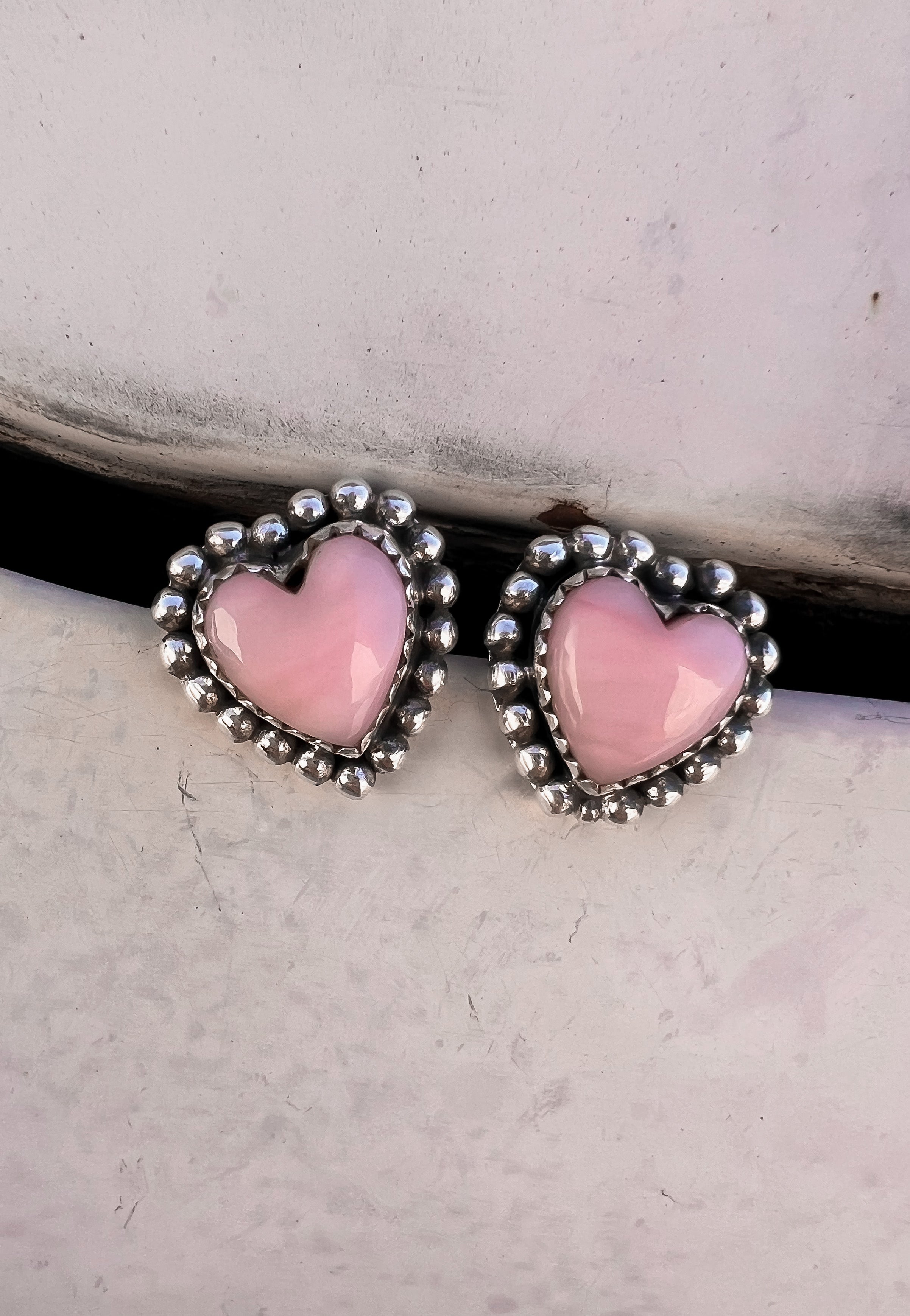 Ava Heart Stone Stud Earring | Multiple Stone Options-Stud Earrings-Krush Kandy, Women's Online Fashion Boutique Located in Phoenix, Arizona (Scottsdale Area)