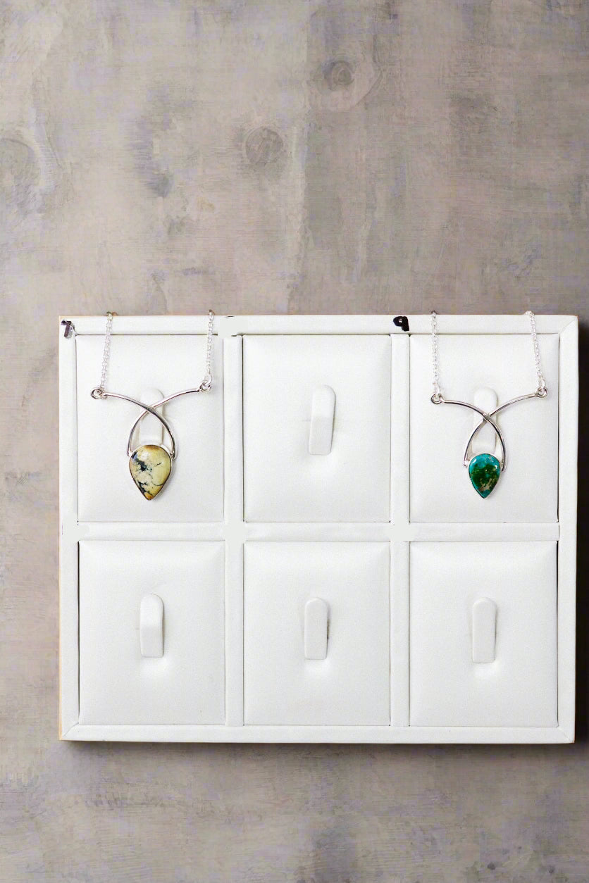 In A Twist Single Stone Necklaces-Necklaces-Krush Kandy, Women's Online Fashion Boutique Located in Phoenix, Arizona (Scottsdale Area)