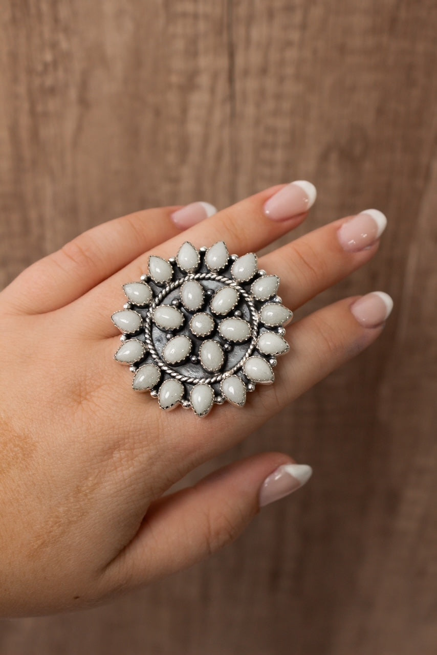 Lydia's Krush Glowing Ring Cluster-Ring Sizers-Krush Kandy, Women's Online Fashion Boutique Located in Phoenix, Arizona (Scottsdale Area)