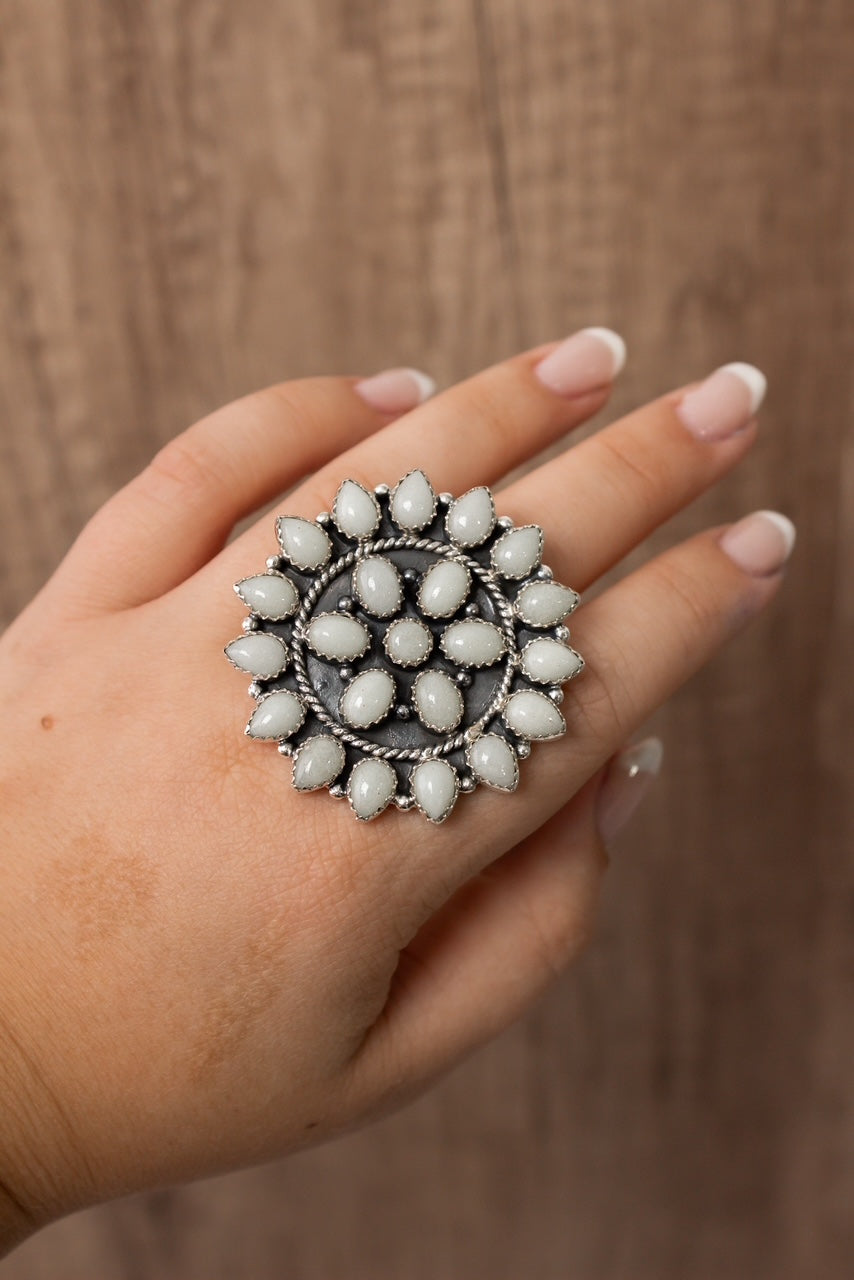 Lydia's Krush Glowing Ring Cluster-Ring Sizers-Krush Kandy, Women's Online Fashion Boutique Located in Phoenix, Arizona (Scottsdale Area)