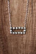 Glow In The Dark Bar Necklace-Chain Necklaces-Krush Kandy, Women's Online Fashion Boutique Located in Phoenix, Arizona (Scottsdale Area)