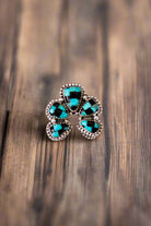 Turquoise & Onyx Horseshoe Ring-Ring Sizers-Krush Kandy, Women's Online Fashion Boutique Located in Phoenix, Arizona (Scottsdale Area)