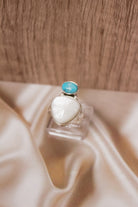 White Shell & Stone Ring-Ring Sizers-Krush Kandy, Women's Online Fashion Boutique Located in Phoenix, Arizona (Scottsdale Area)