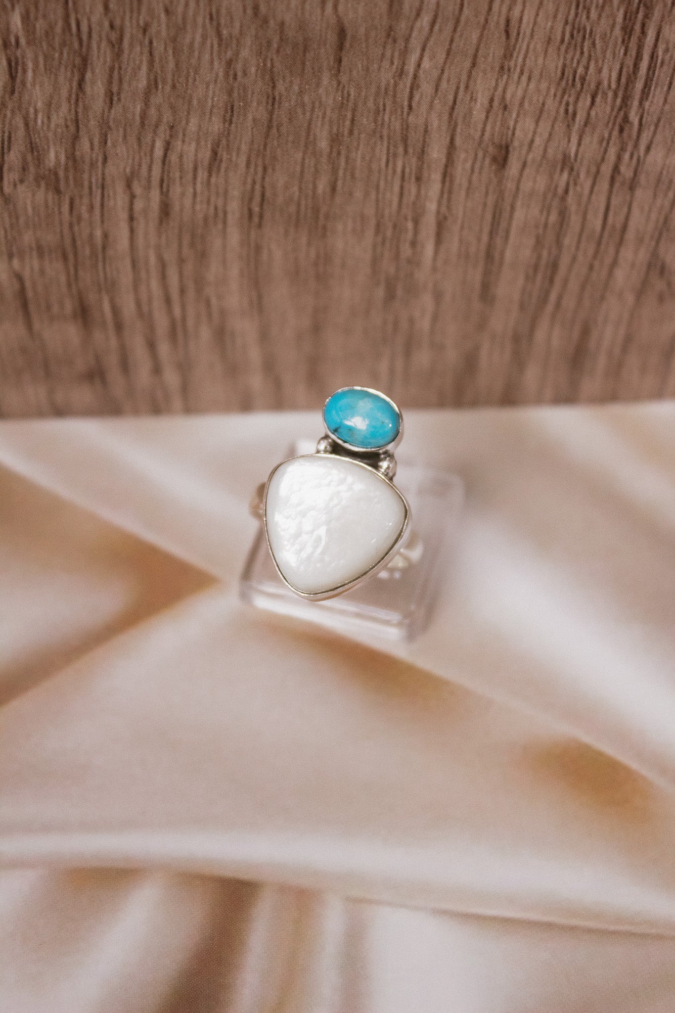 White Shell & Stone Ring-Ring Sizers-Krush Kandy, Women's Online Fashion Boutique Located in Phoenix, Arizona (Scottsdale Area)