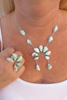 Paloma's Stone Necklace & Ring Set-Necklaces-Krush Kandy, Women's Online Fashion Boutique Located in Phoenix, Arizona (Scottsdale Area)