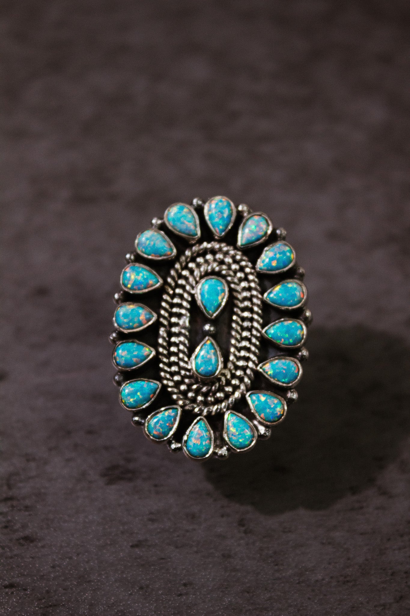 Kristyn's Classic Concho Stone Ring-Ring Sizers-Krush Kandy, Women's Online Fashion Boutique Located in Phoenix, Arizona (Scottsdale Area)