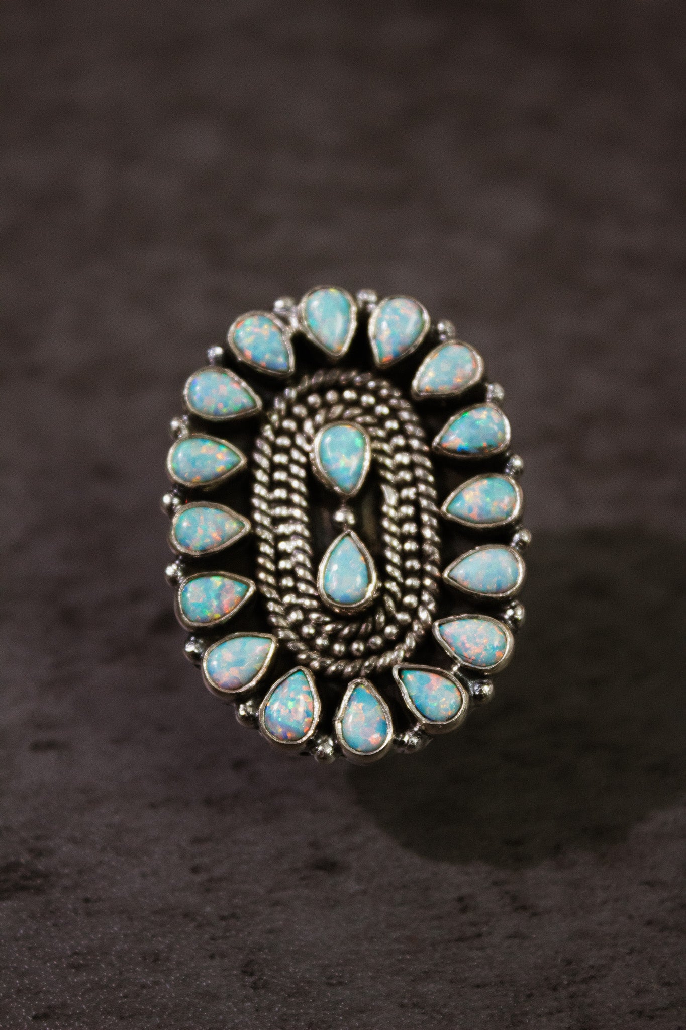 Kristyn's Classic Concho Stone Ring-Ring Sizers-Krush Kandy, Women's Online Fashion Boutique Located in Phoenix, Arizona (Scottsdale Area)