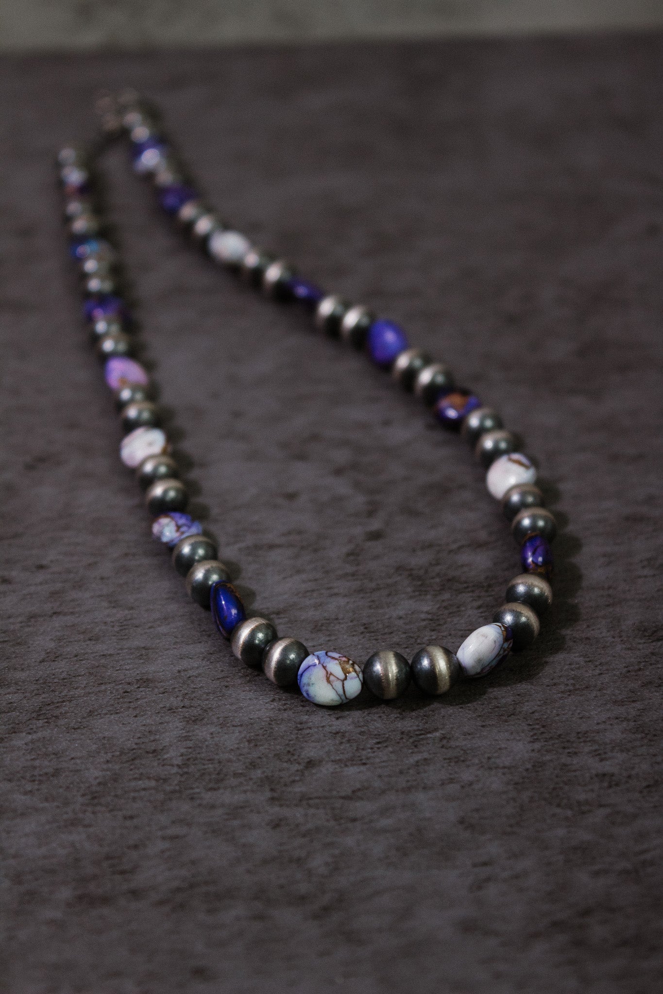 Purple Fusion Desert Pearl Necklace-Chain Necklaces-Krush Kandy, Women's Online Fashion Boutique Located in Phoenix, Arizona (Scottsdale Area)