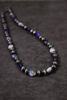 Purple Fusion Desert Pearl Necklace-Chain Necklaces-Krush Kandy, Women's Online Fashion Boutique Located in Phoenix, Arizona (Scottsdale Area)