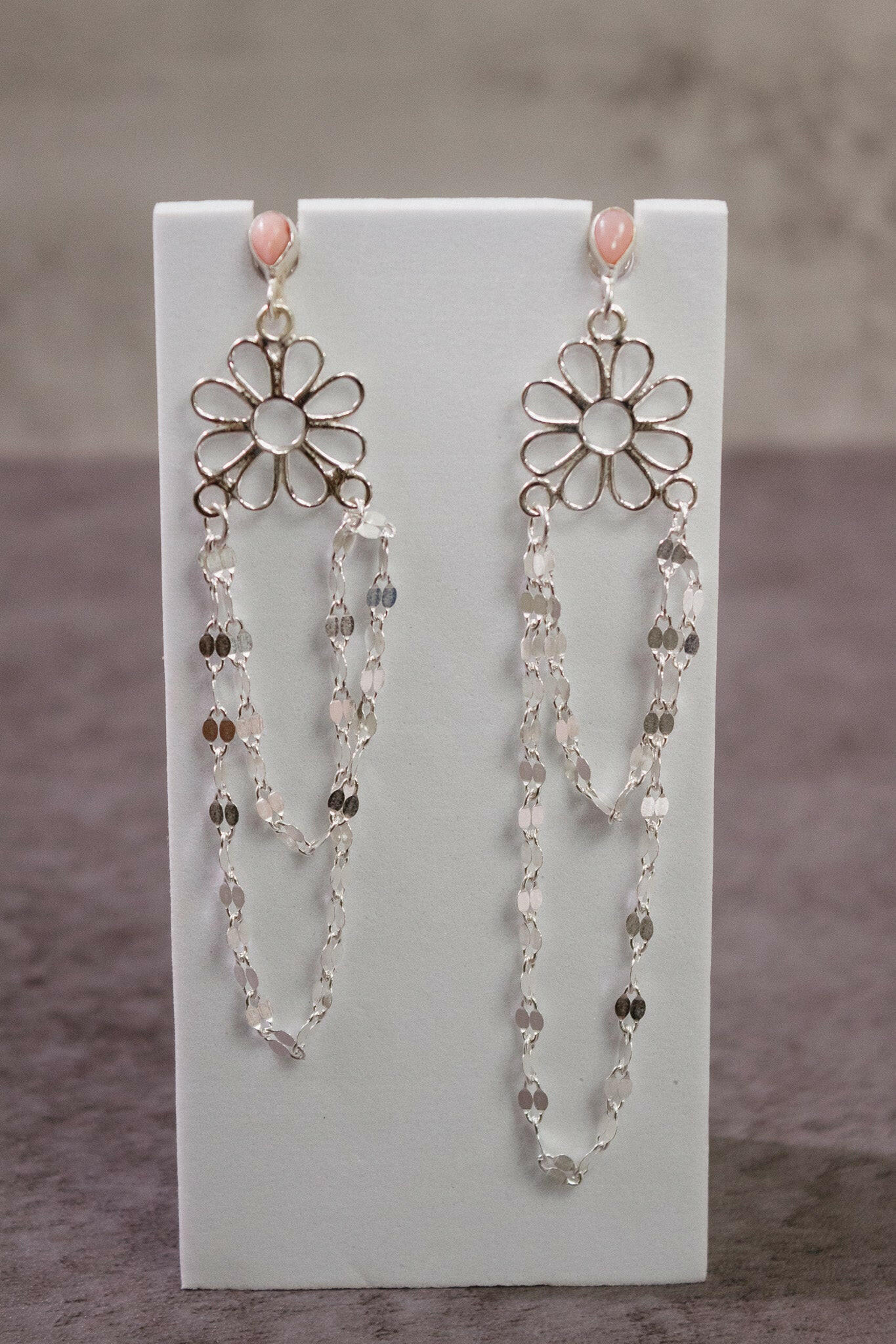 Stone Delight Chain Earrings-Stud Earrings-Krush Kandy, Women's Online Fashion Boutique Located in Phoenix, Arizona (Scottsdale Area)