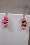 Three Stone Cluster Earrings-Stud Earrings-Krush Kandy, Women's Online Fashion Boutique Located in Phoenix, Arizona (Scottsdale Area)