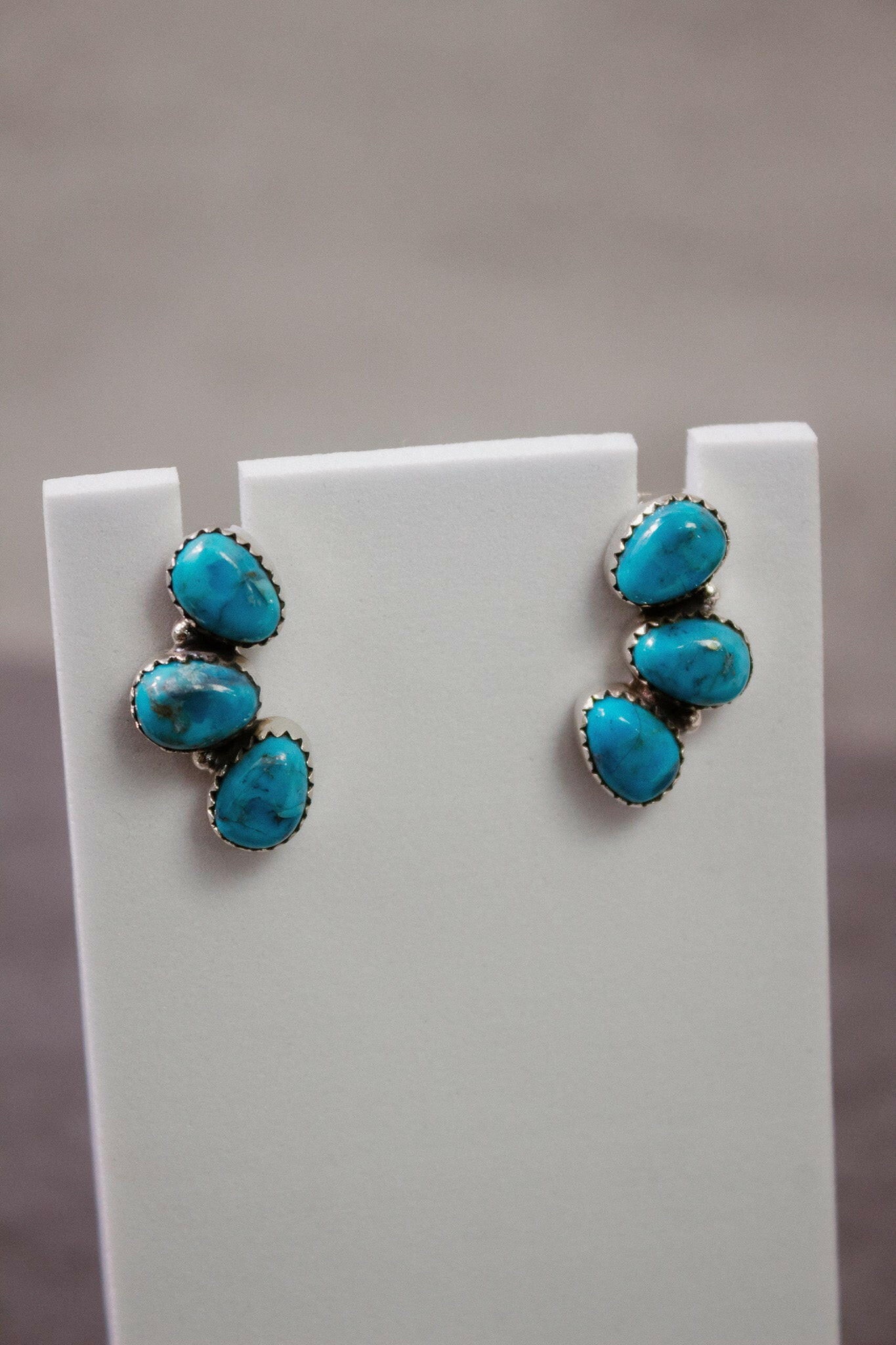 Three Stone Cluster Earrings-Stud Earrings-Krush Kandy, Women's Online Fashion Boutique Located in Phoenix, Arizona (Scottsdale Area)