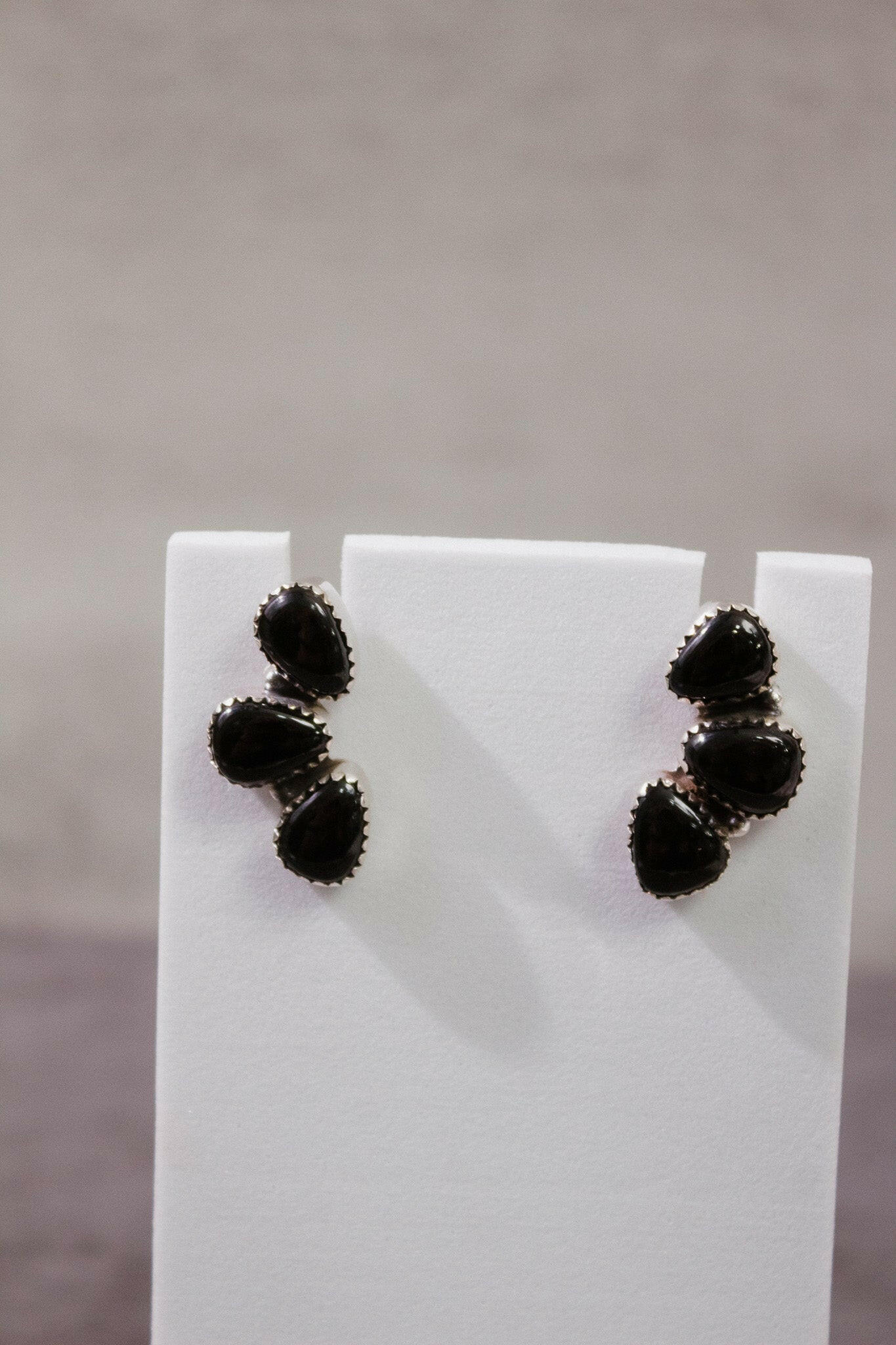 Three Stone Cluster Earrings-Stud Earrings-Krush Kandy, Women's Online Fashion Boutique Located in Phoenix, Arizona (Scottsdale Area)