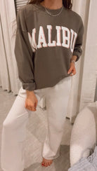 Malibu Crewneck-Sweatshirts-Krush Kandy, Women's Online Fashion Boutique Located in Phoenix, Arizona (Scottsdale Area)