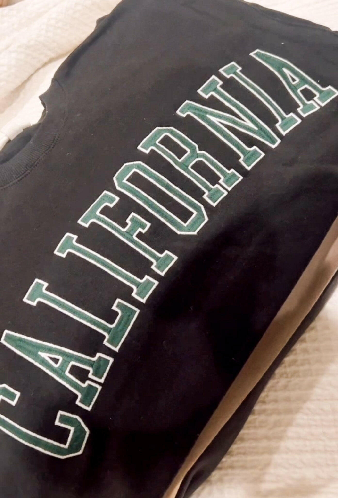 California Embroidered Crewneck-Sweatshirts-Krush Kandy, Women's Online Fashion Boutique Located in Phoenix, Arizona (Scottsdale Area)