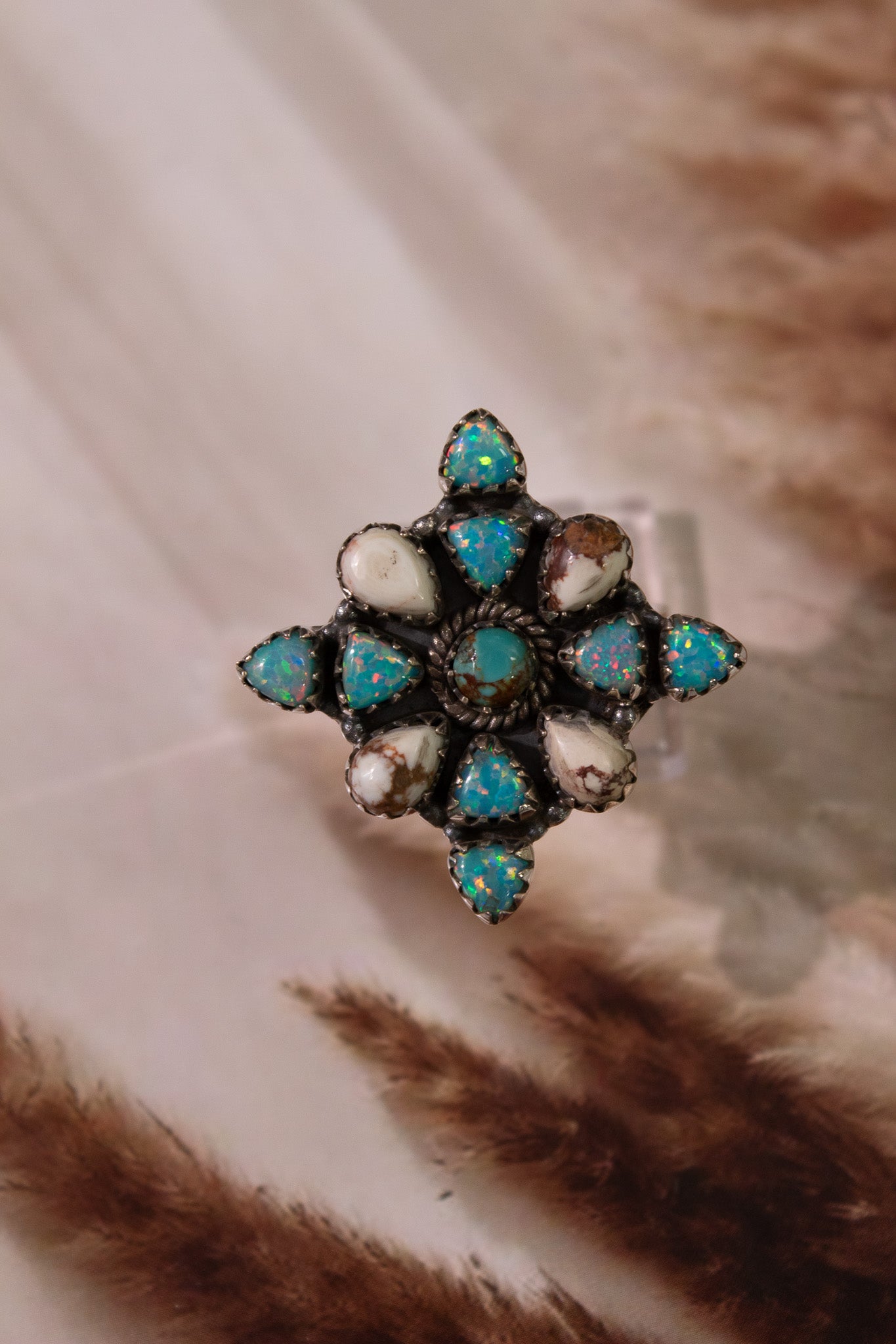 Wildhorse, Turquoise & Opal Ring-Ring Sizers-Krush Kandy, Women's Online Fashion Boutique Located in Phoenix, Arizona (Scottsdale Area)