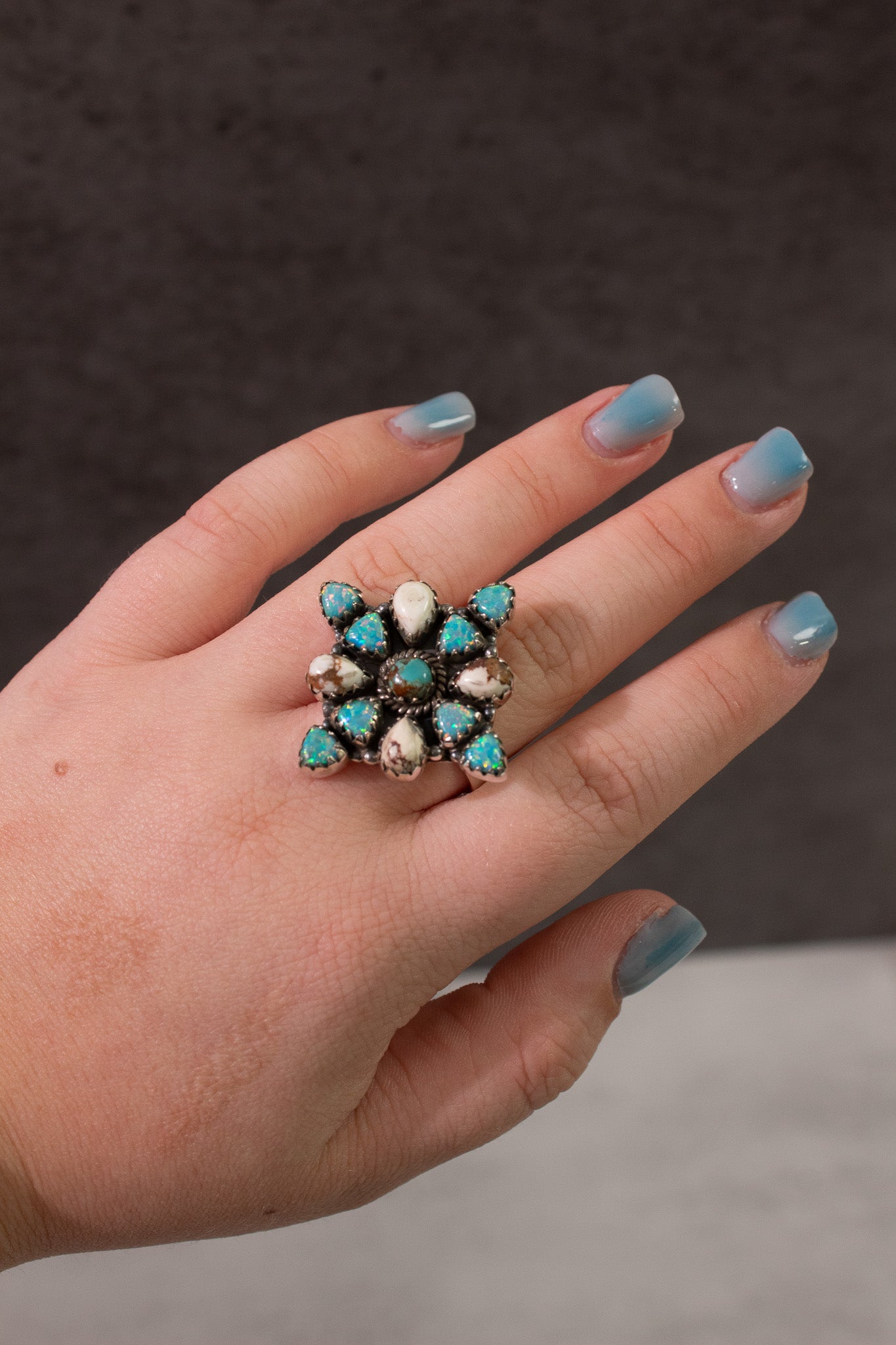 Wildhorse, Turquoise & Opal Ring-Ring Sizers-Krush Kandy, Women's Online Fashion Boutique Located in Phoenix, Arizona (Scottsdale Area)