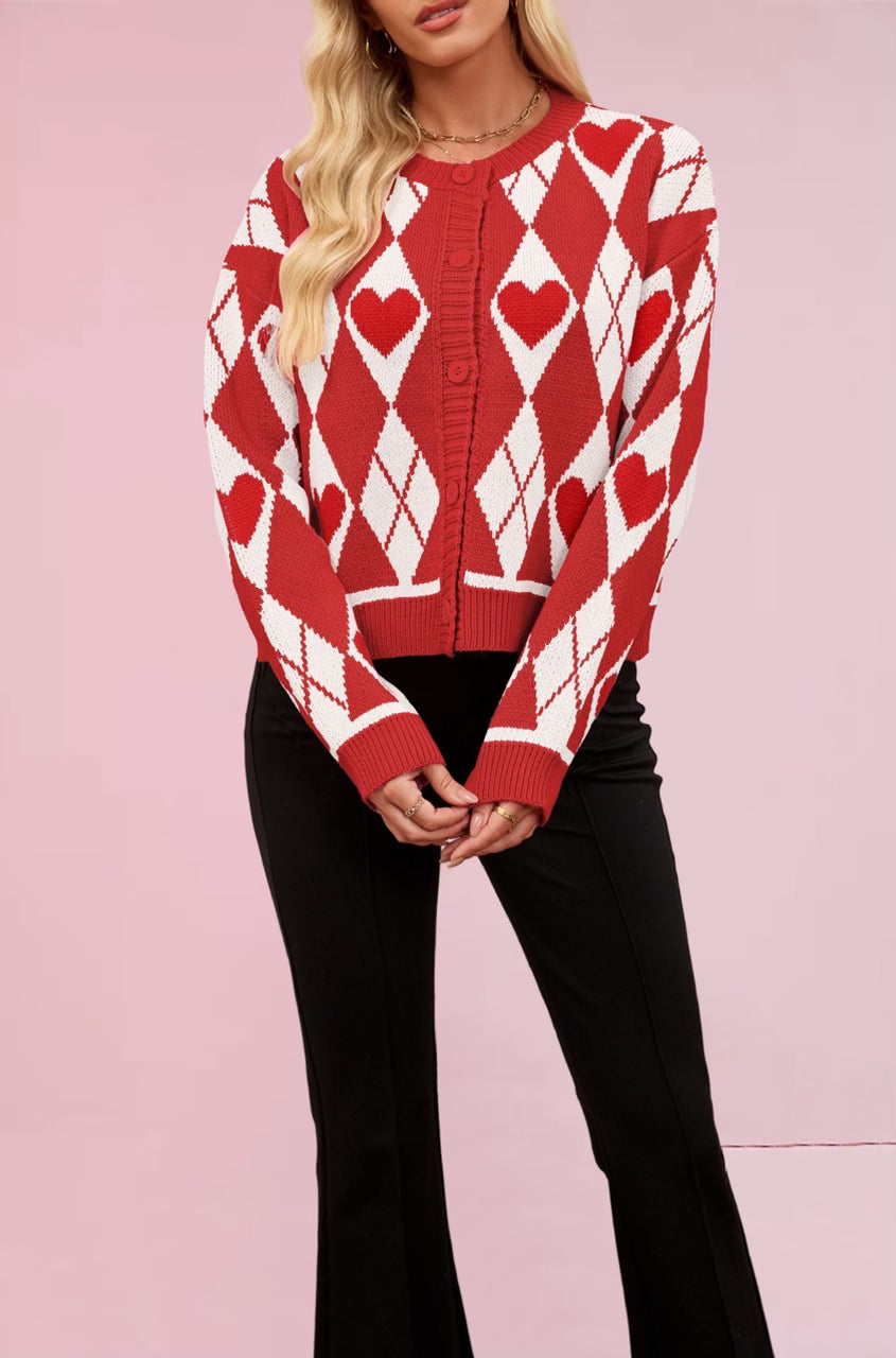 Harley's Heart Knit Cardigan