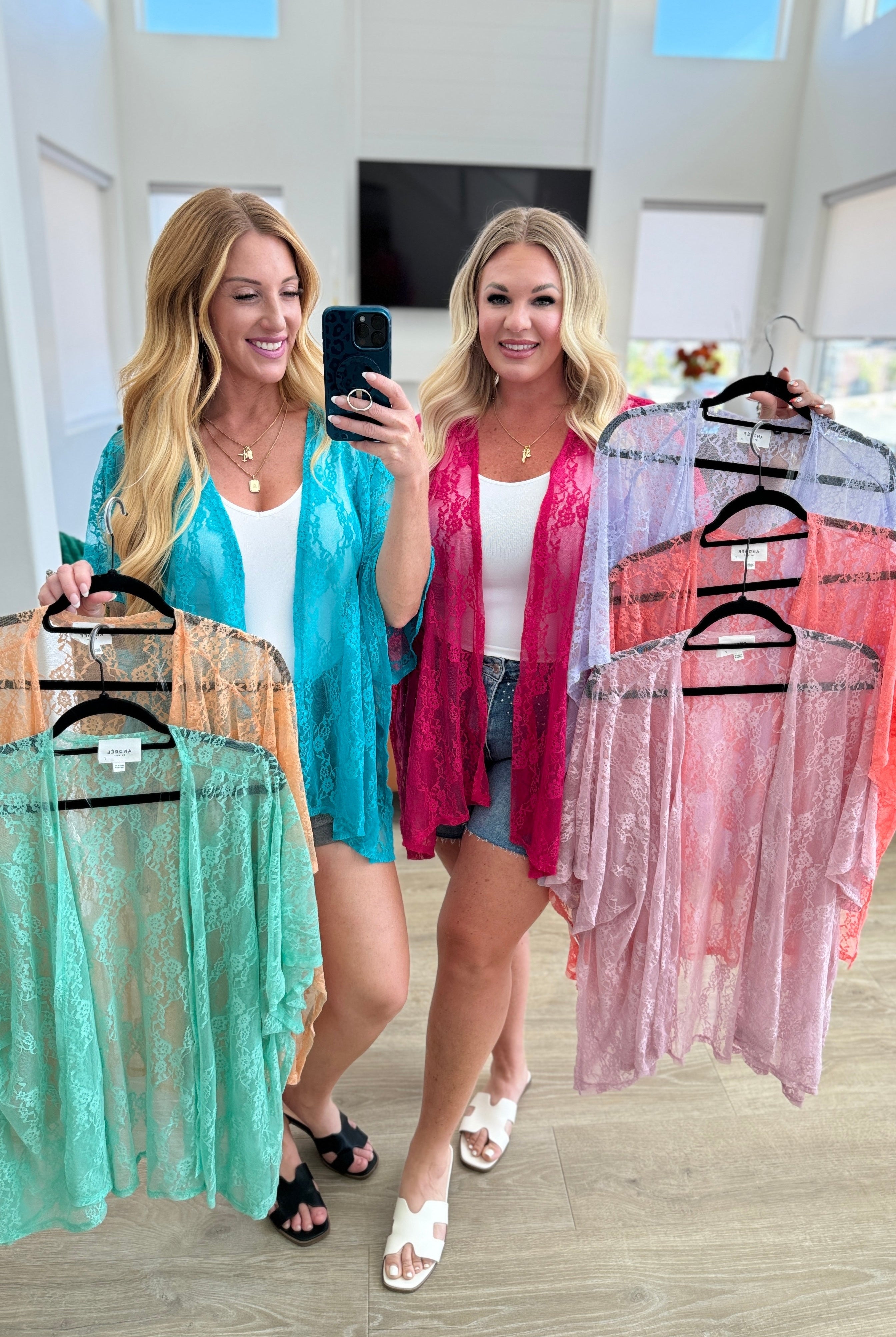 Good Days Ahead Lace Kimono In Lavender-Kimonos-Krush Kandy, Women's Online Fashion Boutique Located in Phoenix, Arizona (Scottsdale Area)