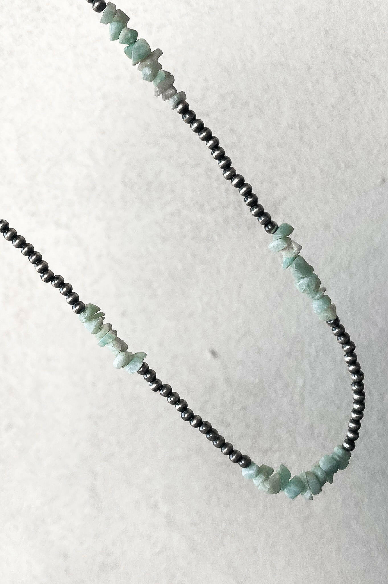 Amazonite & Desert Pearl Necklace-Pearl Necklaces-Krush Kandy, Women's Online Fashion Boutique Located in Phoenix, Arizona (Scottsdale Area)