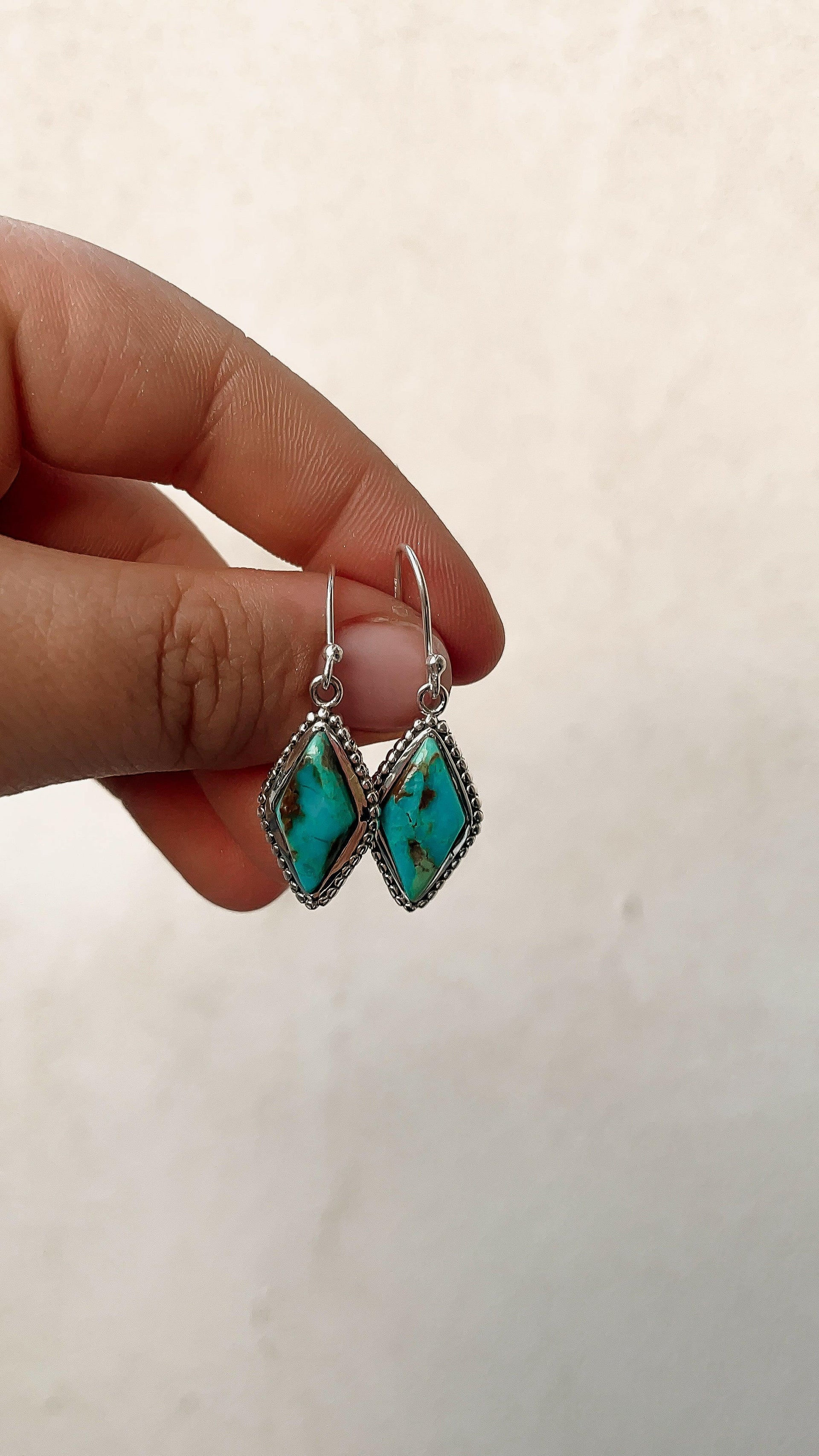 Diamond In My Eyes Stone Earrings-Hoop Earrings-Krush Kandy, Women's Online Fashion Boutique Located in Phoenix, Arizona (Scottsdale Area)