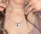 White Buffalo Single Stone Bar Necklace | Krush Exclusive-Bar Necklaces-Krush Kandy, Women's Online Fashion Boutique Located in Phoenix, Arizona (Scottsdale Area)