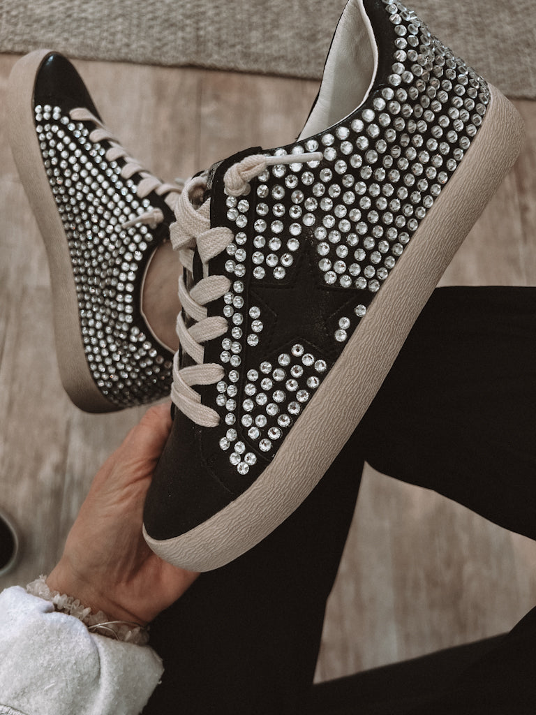 Roxy Rhinestone Star Sneaker-Sneakers-Krush Kandy, Women's Online Fashion Boutique Located in Phoenix, Arizona (Scottsdale Area)