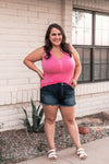 POL Simpler Times V-Neck Tank | S-3X-Tanks-Krush Kandy, Women's Online Fashion Boutique Located in Phoenix, Arizona (Scottsdale Area)