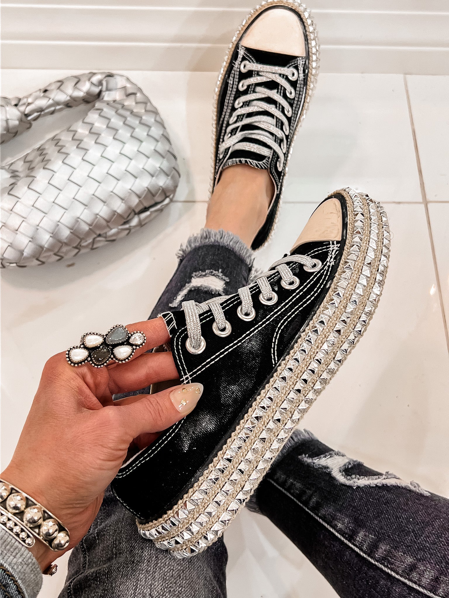 Studded Sole Sneaker-Sneakers-Krush Kandy, Women's Online Fashion Boutique Located in Phoenix, Arizona (Scottsdale Area)