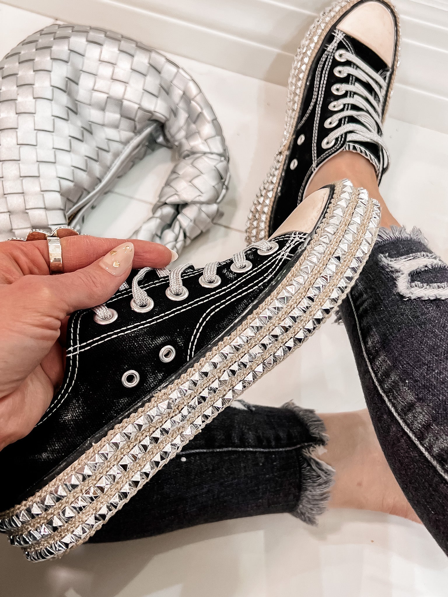 Studded Sole Sneaker-Sneakers-Krush Kandy, Women's Online Fashion Boutique Located in Phoenix, Arizona (Scottsdale Area)