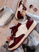 c0ncept CloudWalk: Burgundy & Silver Color Block Sneakers-Shoes-Krush Kandy, Women's Online Fashion Boutique Located in Phoenix, Arizona (Scottsdale Area)