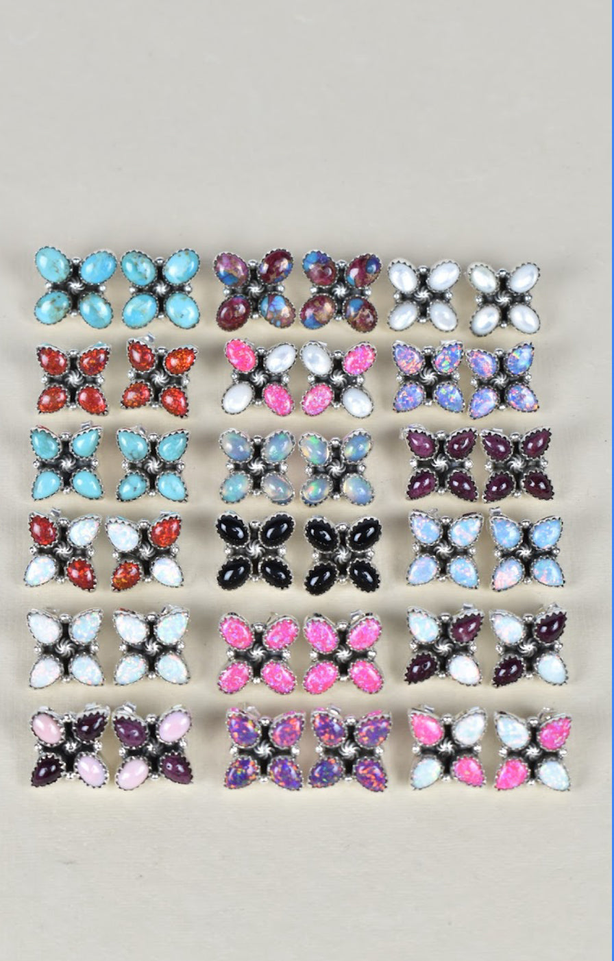 Shirley One of a Kind Stud Cluster Earrings-Stud Earrings-Krush Kandy, Women's Online Fashion Boutique Located in Phoenix, Arizona (Scottsdale Area)