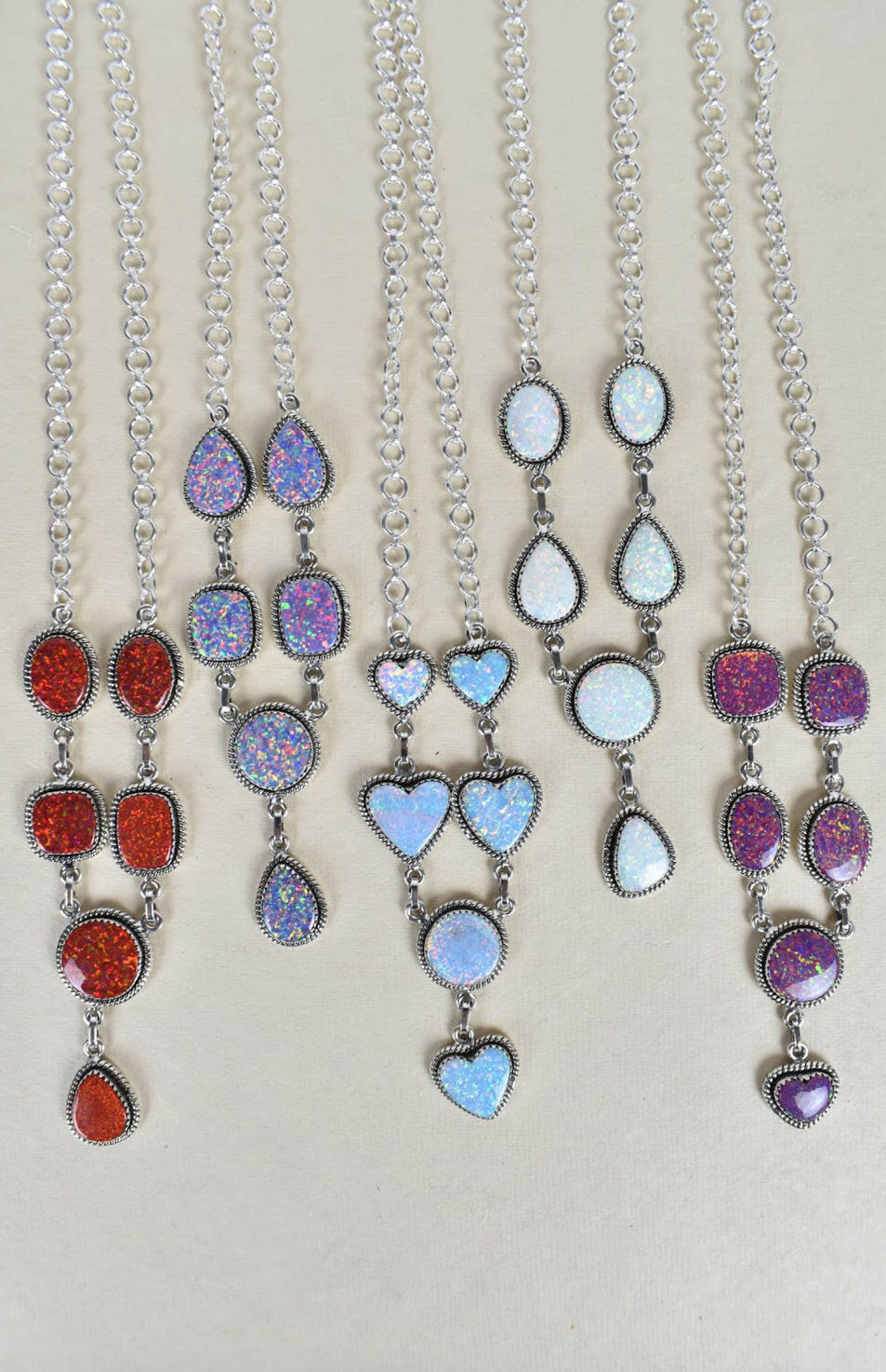 Sterling Silver Y Lariat Gemstone Necklace-Lariat and Y Necklaces-Krush Kandy, Women's Online Fashion Boutique Located in Phoenix, Arizona (Scottsdale Area)